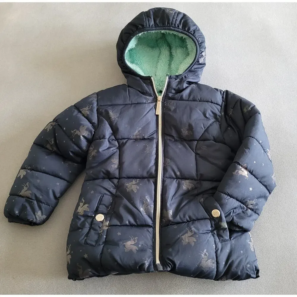 LIMITED TOO Girls Toddler Navy Puffer/Quilted Coat/Jacket --Toddler Sz 2T